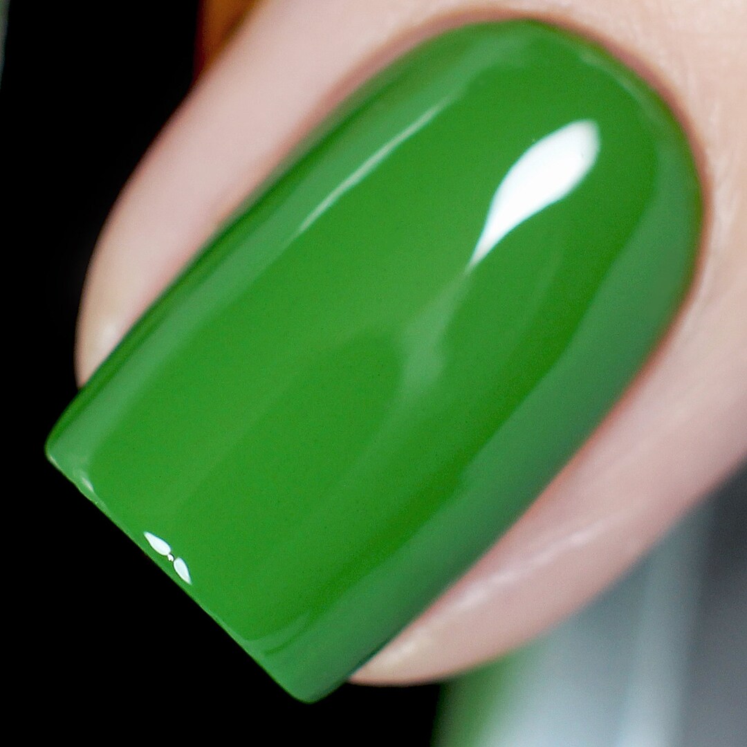 Gaia Solid Warm Grass Green Creme Nail Polish Earthy Nail - Etsy Gaia Solid Warm Grass Green Creme Nail Polish Earthy Nail - Etsy