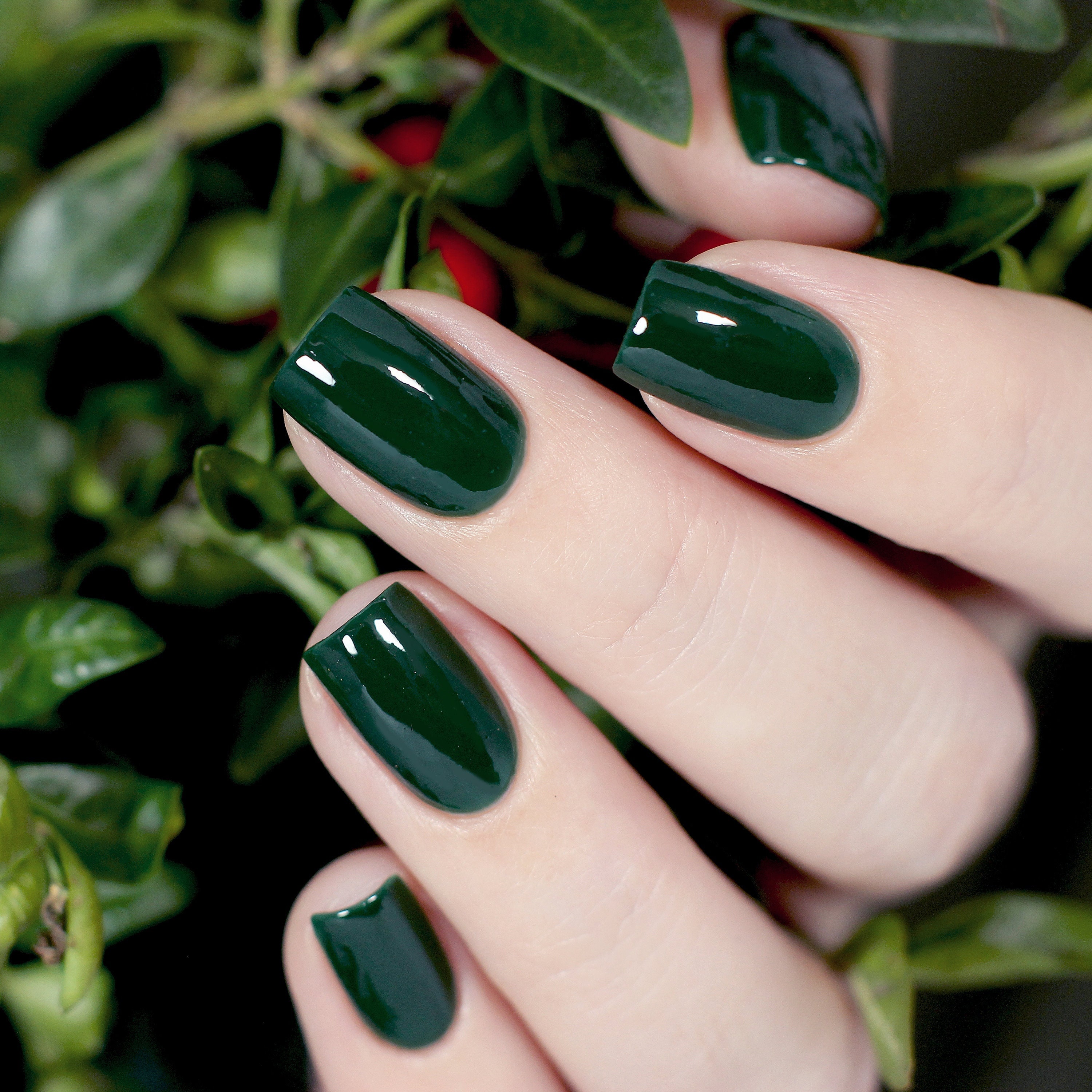 Greenwood Solid Deep Hunter Green Creme Nail Polish Earthy - Etsy