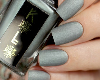 The Mystic - Matte Green Silver Nail Polish, 10FREE Vegan, Birthday Gifts, Cool Nail Art, Cruelty-Free, Cosmic Witch Collection, KOLOnails