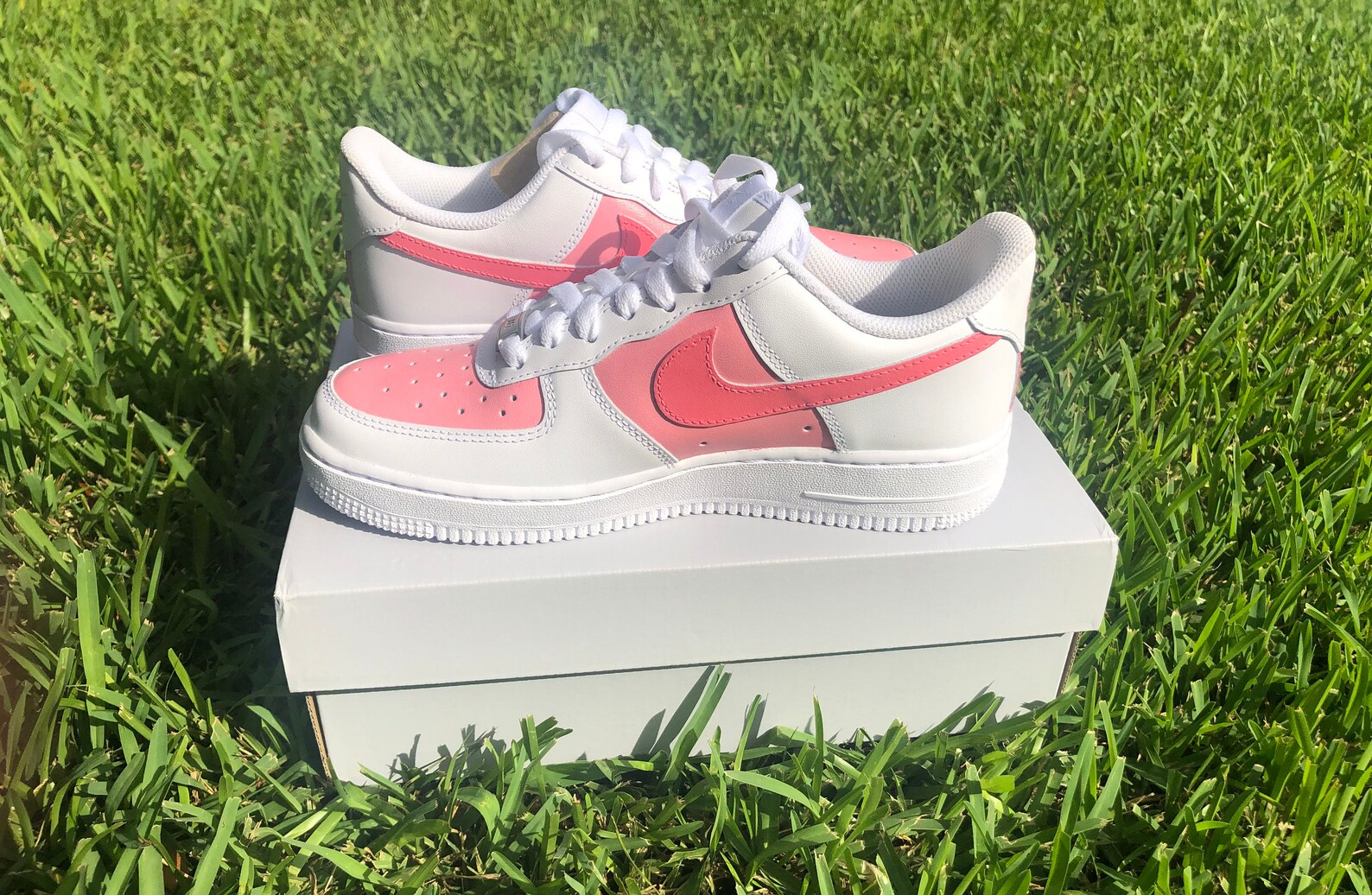 custom air force 1 hot pink