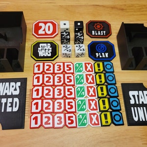 JCC Star Wars Unlimited : jeu de jetons, dés et boîte de rangement au choix !