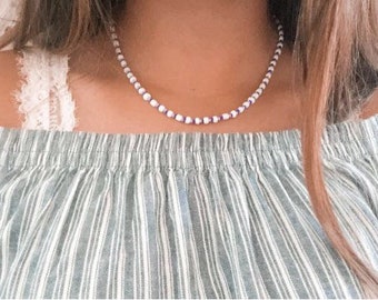 White and Blue Necklace