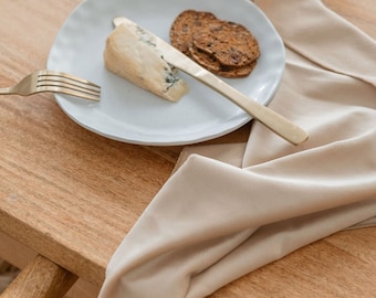 Champagne Beige Velvet Napkins