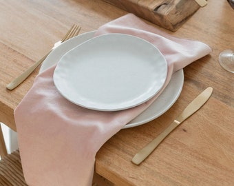 Blush Pink Velvet Napkins