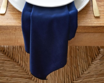 Royal Blue Velvet Napkins