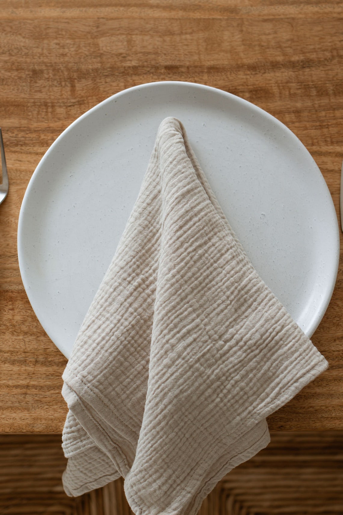 Oatmeal Beige Cotton Napkins Light Beige Cheesecloth Napkins Etsy