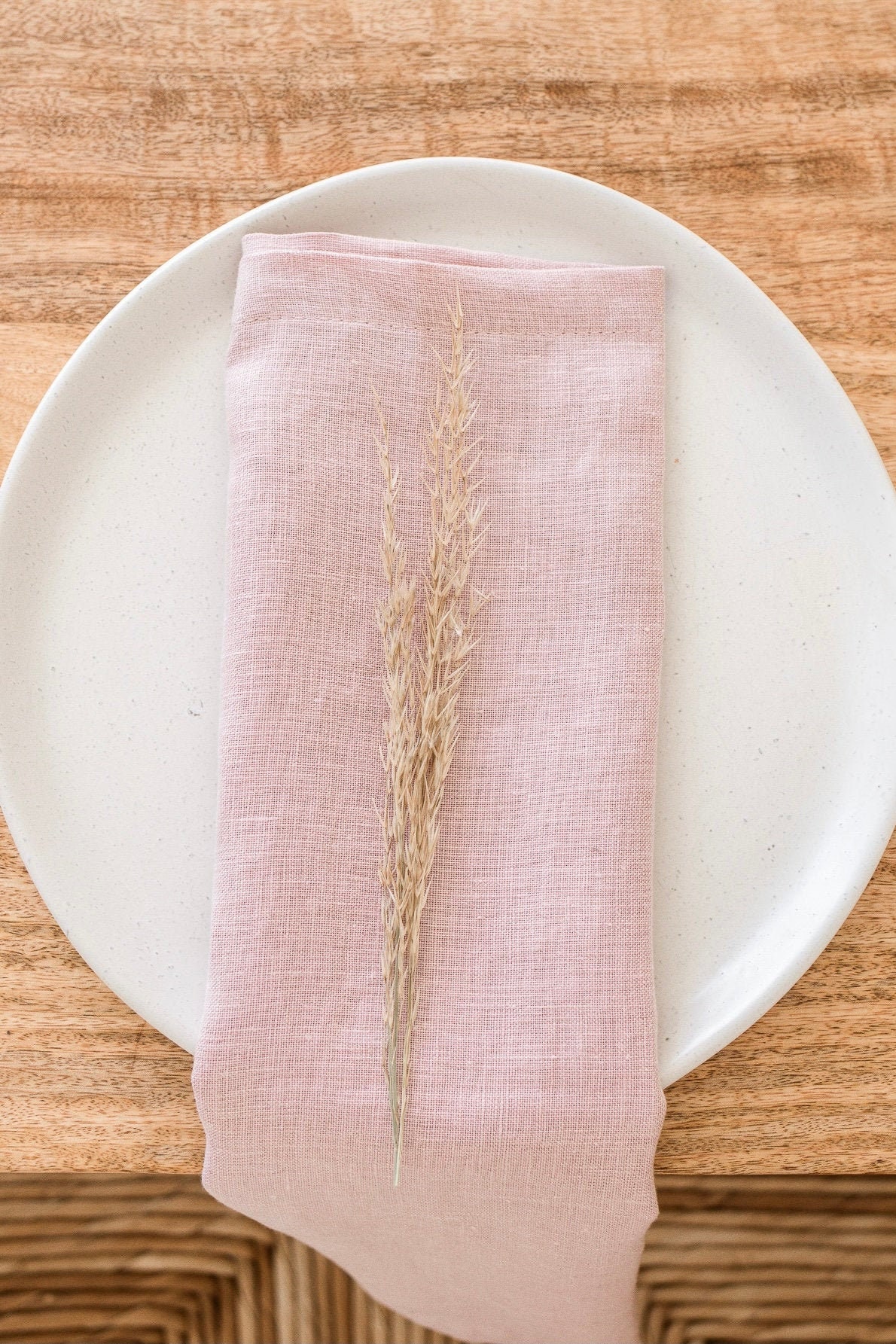 Pastel Pink Linen Napkins Organic Stonewashed Linen Napkins Etsy