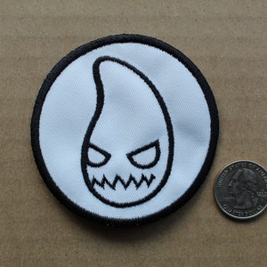 3&quot; - &#39;Rain Drop&#39; - Patch ~ Original Character Yami Kawaii Goth Halloween Emo Scenecore Street Art Embroidered Patch
