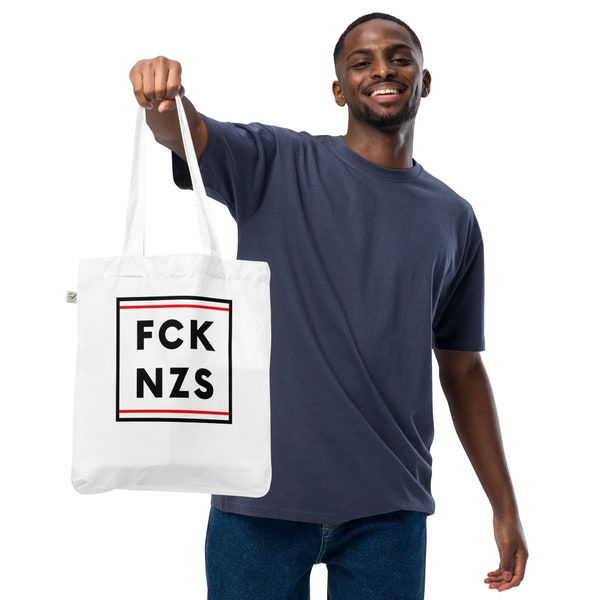 FUCK NAZIS Beutel | FCKNZS Beutel | Gegen Rechts | Antifaschismus Bio-Fashion-Stoffbeutel