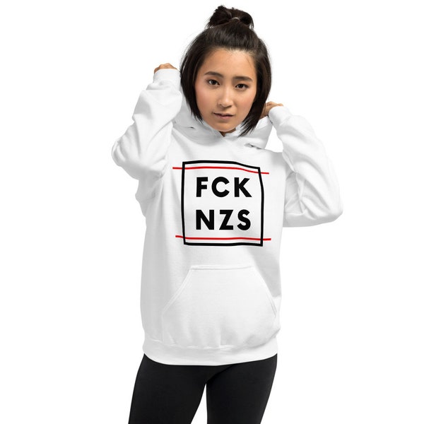 FCK NZS Fuck Nazis vs. Right Anti Nazi vs. Nazi Demonstration Unisex Hoodie Hoodie Hoodie Hoodie