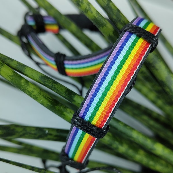 Rainbow Bracelet | LGBTQ Bracelet | Pride Bracelet | Rainbow gift | LGBTQIA Gift | adjustable rainbow bracelet |