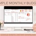 Monthly Budget Spreadsheet | Google Sheets Budget Template 
