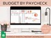 Budget by Paycheck Spreadsheet | Bi-weekly Budget Spreadsheet | Google Sheets Budget Template | Weekly Budget Planner 