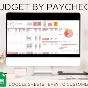 Budget by Paycheck Spreadsheet | Bi-weekly Budget Spreadsheet | Google Sheets Budget Template | Weekly Budget Planner