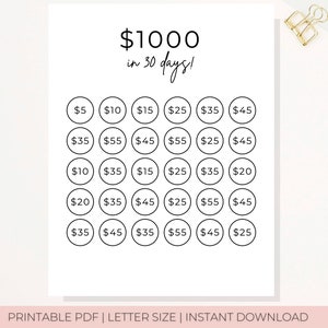No Spend Challenge Printable Savings Challenge Savings Etsy No Spend Challenge Printable Savings Challenge Savings Etsy