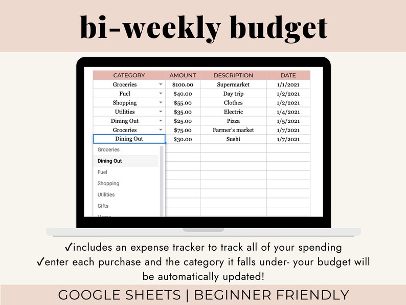 Budget Planner Google Sheets
