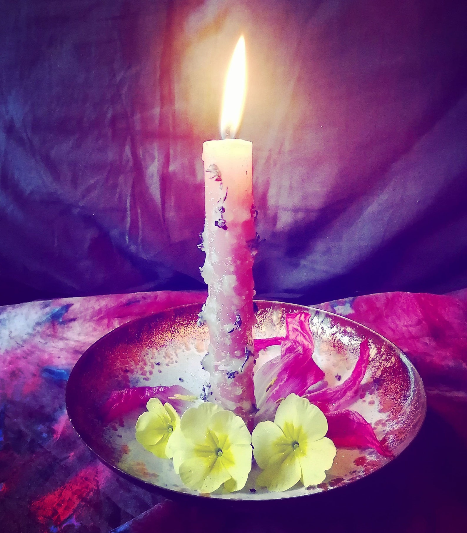 Lilac Healing Candle Restores Physical and Spiritual Etsy