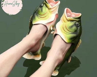 mens fish slippers