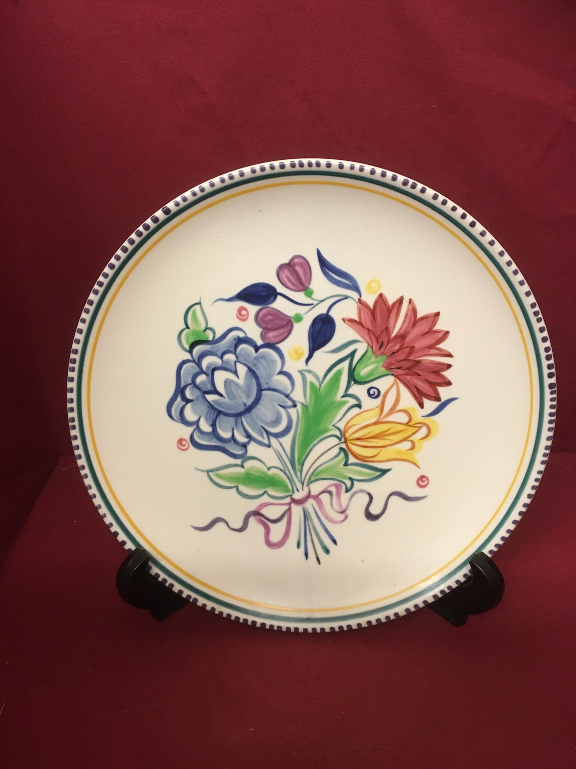Poole Pottery Hand Painted 'Traditional Ware Plate 9 Etsy