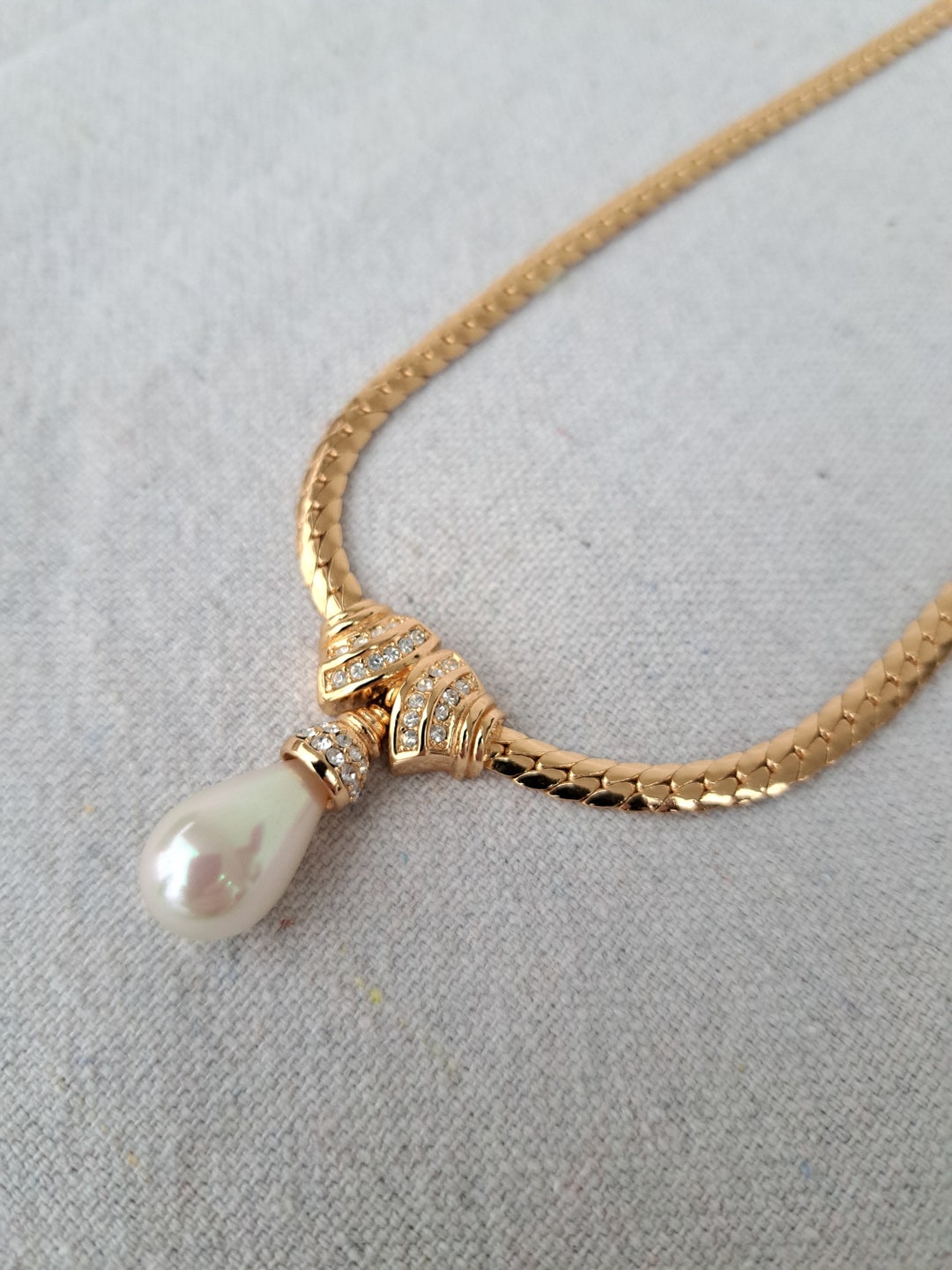 Vintage Christian Dior Necklace and Earrings Designer Set Etsy