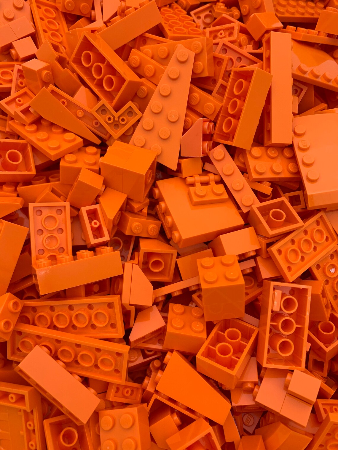 LEGO® Orange Bulk Lot1/2 Pound Parts Pieces Blocks and Etsy