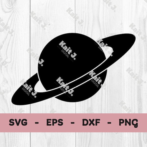 Saturn Planet SVG File | cutting file instant digital download for cricut and silhouette | outer space clipart | with commercial license