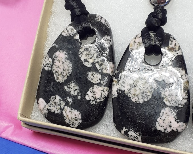 Khyberstone-Tumbled-Pendant- Black Cord - Gift-Yourself- Friends-Family-Loved One-Gift Box