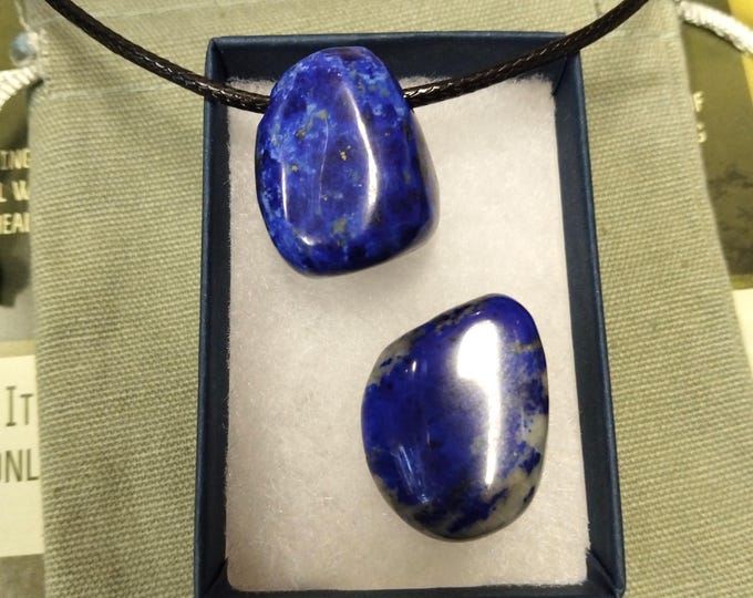Lapis Lazuli- AAA Grade - Pendant- Black Cord - Gift-Yourself- Friends-Family-Loved One-Gift Box