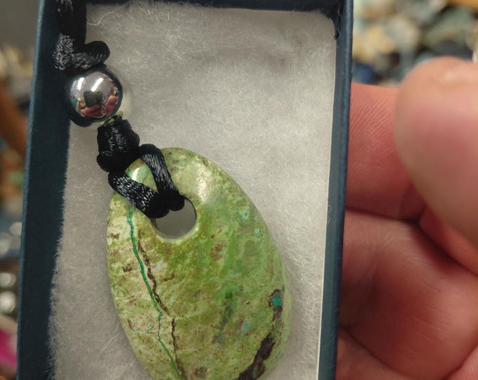 Chrysocolla Pendant: Necklace