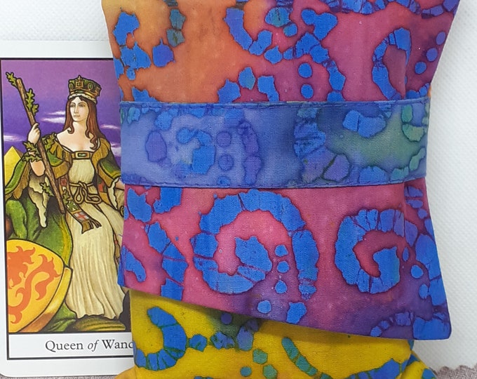 Deluxe Pocket Style Tarot Cards cards pouch Bag, lined pouch, handmade- New Design