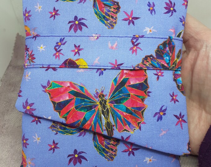 Deluxe Pocket Style ORACLE- LARGE TAROT Cards pouch Bag, lined pouch, handmade- New Design- Butterfly