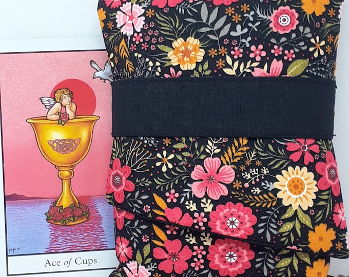 Deluxe Pocket Style Tarot Cards cards pouch Bag, lined pouch, handmade- New Design