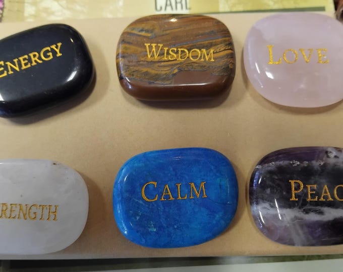Power Stones- Worry Stone-Gemstone- Various-Gift-Yourself-Friends-Family-Loved One