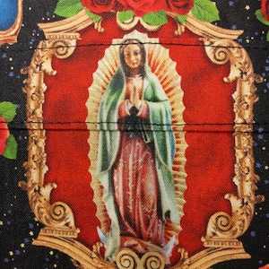 Deluxe Pocket Style ORACLE- LARGE TAROT Our Lady of Guadalope-Mother Mary- Kaartenzakje, gevoerd zakje, handgemaakt- Nieuw ontwerp