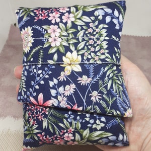 Floral Tarot Card Pouch: Handmade Lined Bag