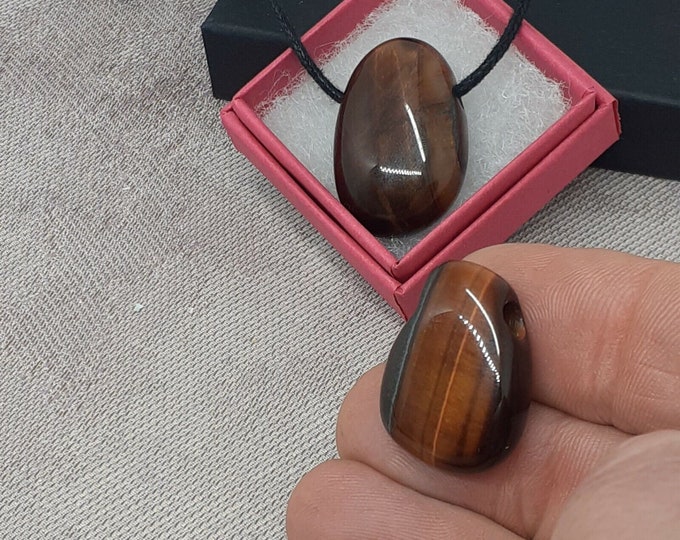 Red Tigers Eye- "A" Grade - Black Cord- Gift Box- Gift-Yourself- Friends-Family-Loved One-Gift Box