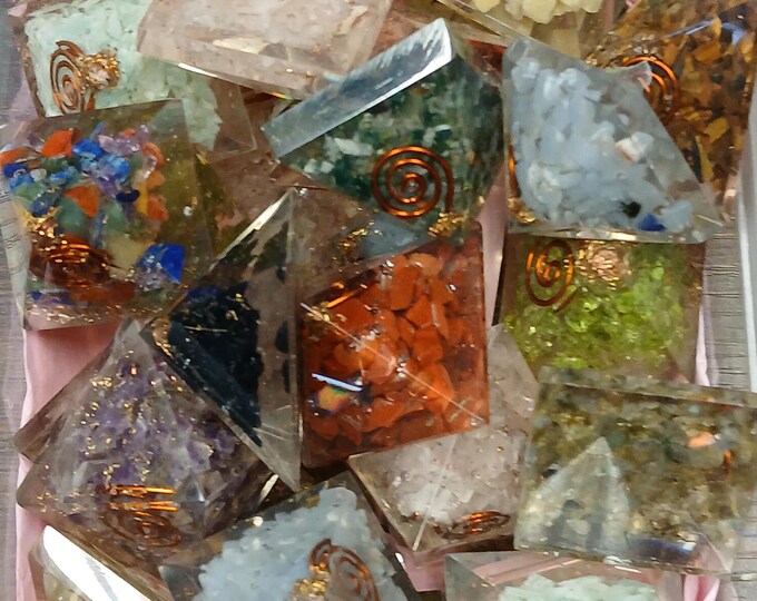 Orgonite Crystal Pyramid Crystal Sphere Reiki Healing Chakra Meditation-Gift-Yourself-Friends-Family-Loved One