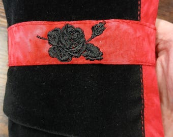 Bolsa de terciopelo para cartas del tarot hecha a mano: bolsa de bolsillo forrada