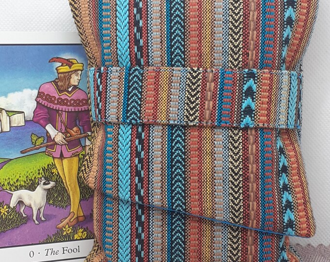 Deluxe Pocket Style Tarot Cards cards pouch Bag, lined pouch, handmade- New Design