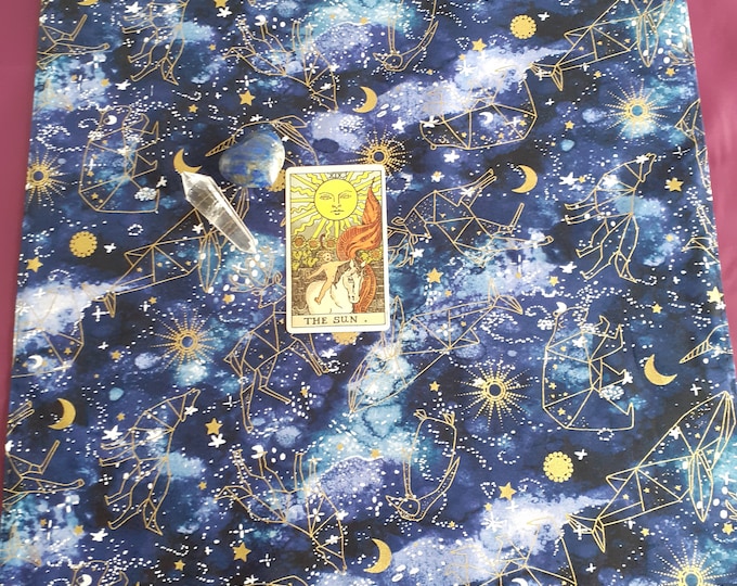 Deluxe Altar-Reading Cloth- Zodiac-REVERSIBLE- handmade- New Design- Gift- Yourself-Friends-Family-Loved One