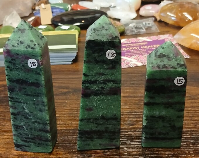 Ruby-Zoisite-Anyolite-Standing- Point-Healing-Joy-Gift-Yourself-Friends-Family-Loved One