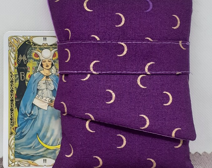 Deluxe MINI Pocket Style Tarot Cards cards pouch Bag, lined pouch, handmade- New Design