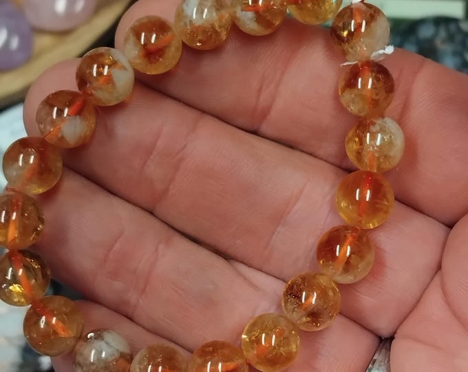 Citrine- AAA Grade-10-12 mm Bracelet-Gift-Yourself-Friends-Family-Loved One
