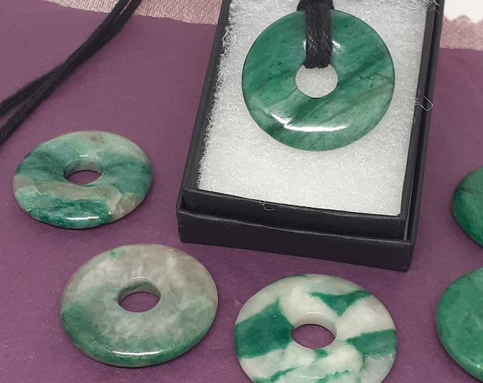 Prase- Donut -30 mm- Black Cord - Gift-Yourself- Friends-Family-Loved One-Gift Box