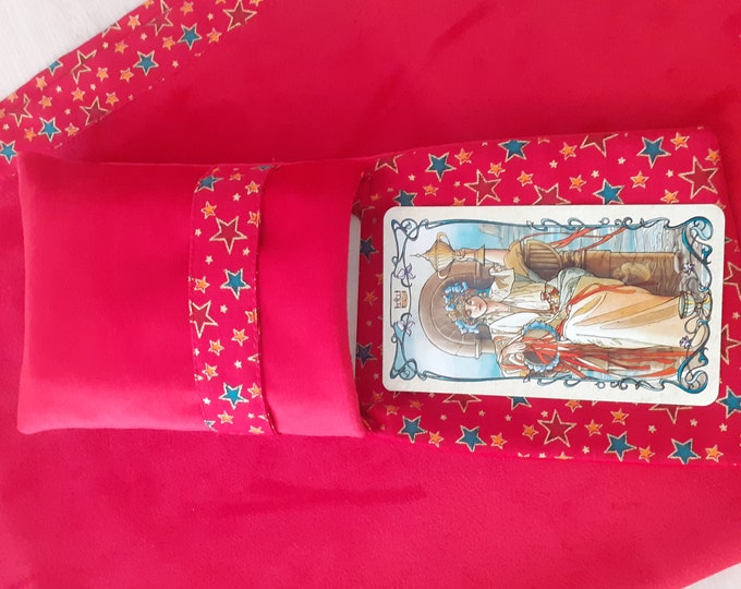 Deluxe Pocket Style Tarot Cards cards pouch Bag, lined pouch, handmade- New Design