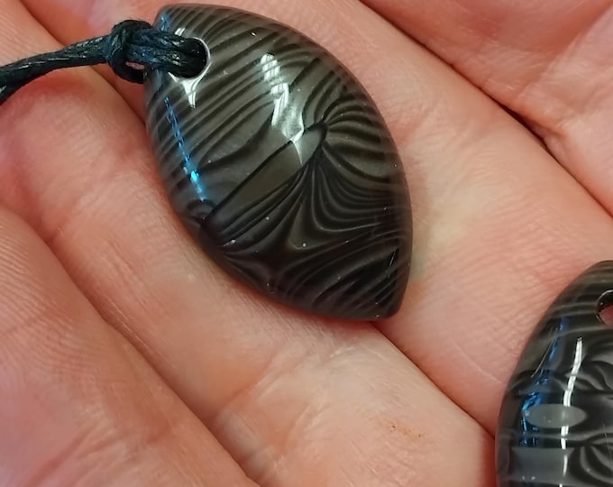 Psilomelane- Pendant- Black Cord - Gift-Yourself- Friends-Family-Loved One-Gift Box