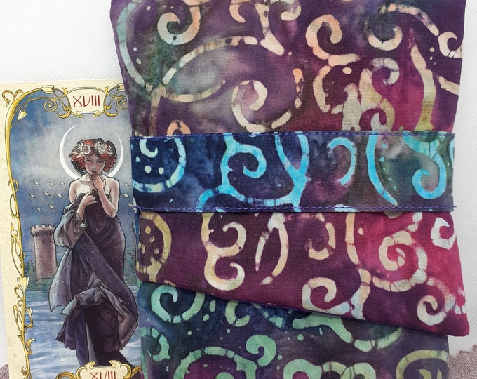 Deluxe Pocket Style Tarot Cards cards pouch Bag, lined pouch, handmade- New Design