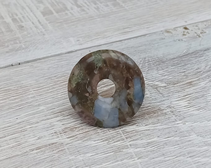 Que Sera-30 mm- Donut Pendant- Black Cord- Perfect gift for yourself- a friend or a Loved one