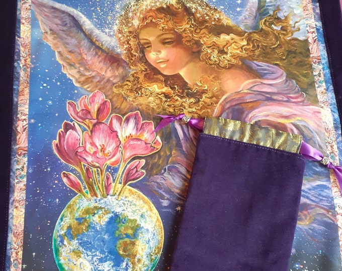 Deluxe Altar-Reading Cloth-Matching  -Luxury Velvet-Tarot Cards cards pouch Bag, lined pouch, handmade- New Design