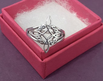 Ring Sterling Silver 925 - Witches Knot - New "Goddess Collection"- Multiple Sizes Available- Gift Box